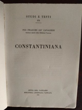 CONSTANTINIANA