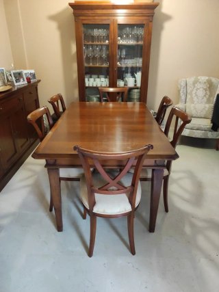 Salón Completo Madera maciza en Cerezo.