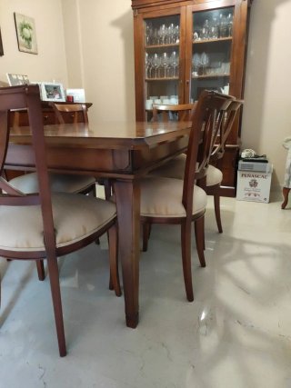 Salón Completo Madera maciza en Cerezo.