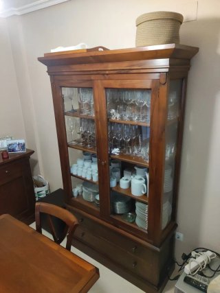 Salón Completo Madera maciza en Cerezo.