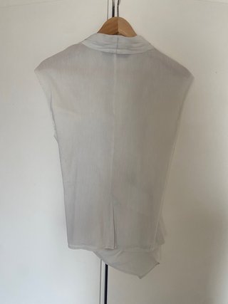 Camicia Zara drappeggiata bianca taglia L