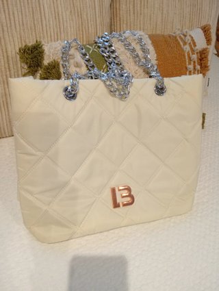 Bolso Bimba y Lola Beige Dorado