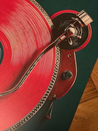 Poster A3 Stile Grafico Asia Turntable