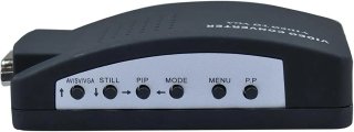 AVTOVGA Convertidor Adaptador Video de AV, RCA, S-Video a VGA Monitor PC Proyectores