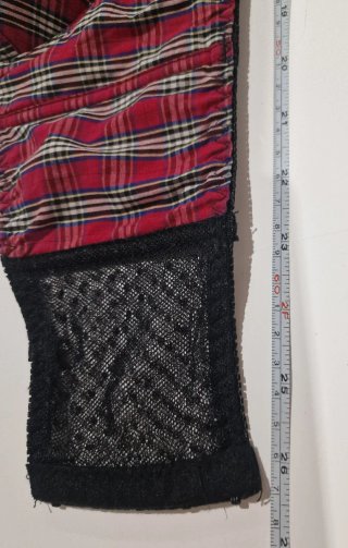 Crop top corse bustier cuadros escoceses S