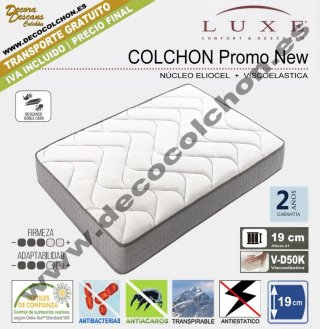 Colchón LUXE viscoelástico 90x190cm NUEVO