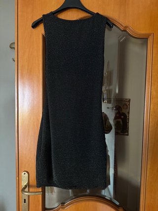 Abito nero Terranova brillantinato taglia M