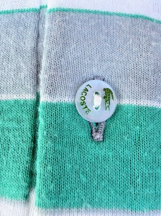 Polo Lacoste righe uomo vintage