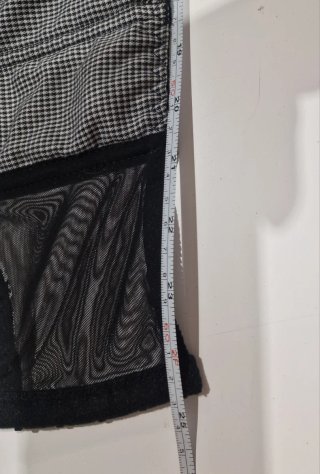 Crop top corse cuadros vichy talla 90b
