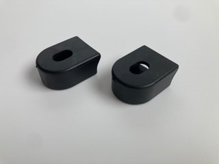 Coppia copri pedivella in silicone nero