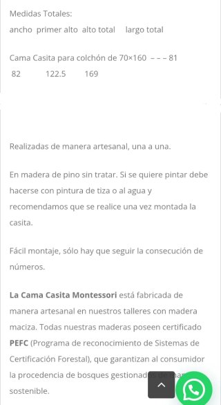 Cama casita Montessori con base de cajones