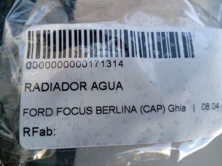 FORD FOCUS BERLINA (CAP) Ghia RADIADOR AGUA