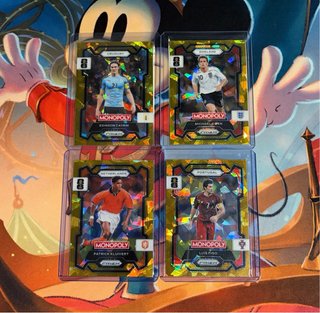 Lote 10 carte Monopoly Panini Prizm Leyendas Gold