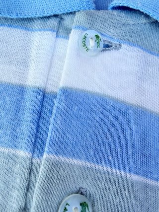 Polo Lacoste righe uomo vintage