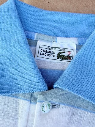 Polo Lacoste righe uomo vintage