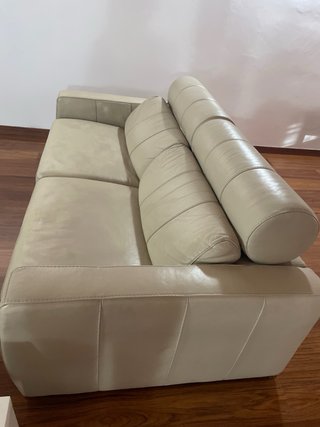 Sofá 2 y 3 plazas piel beige