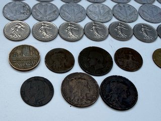 Lote de monedas francesas
