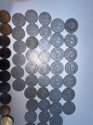 Lote de monedas francesas