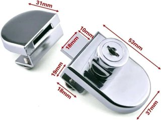 Cerradura de Gabinete de Vidrio para Puerta de Vidrio de 5-8mm