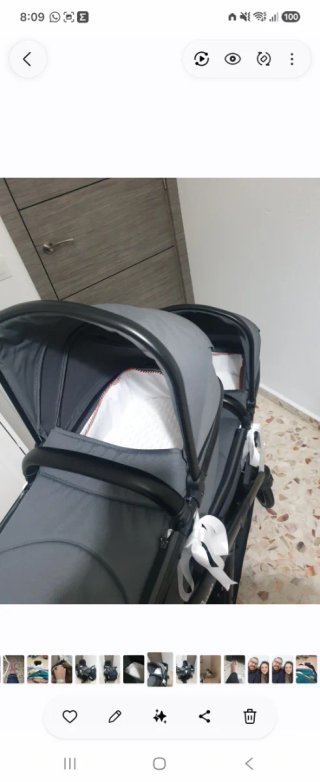 Carro gemelar Baby Go capazo y sillas