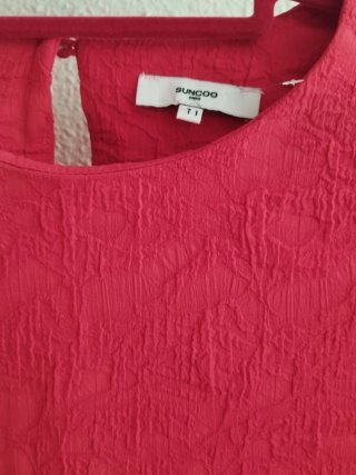 Vestido rojo de entretiempo