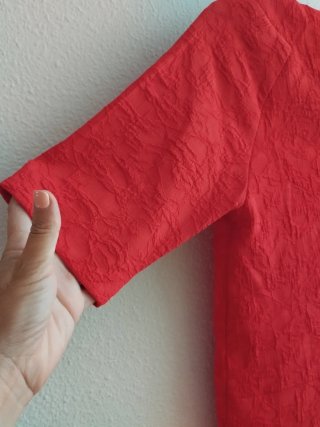 Vestido rojo de entretiempo