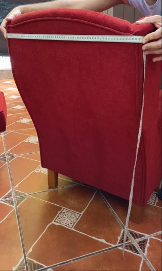 2 Sillones Orejeros Rojos