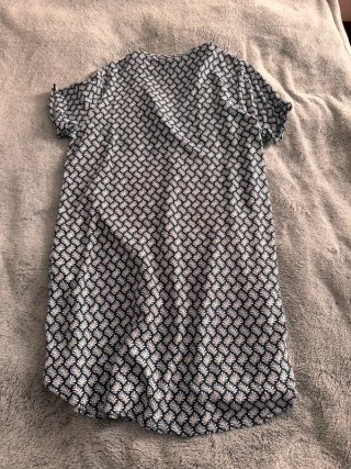 Vestito estivo H&M fantasia blu/bianco taglia M
