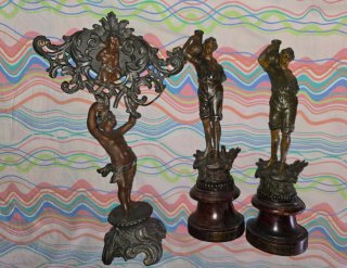 3 statue antiche francesi