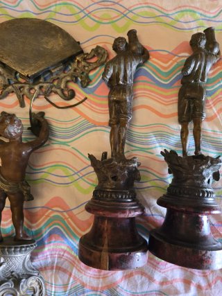 3 statue antiche francesi