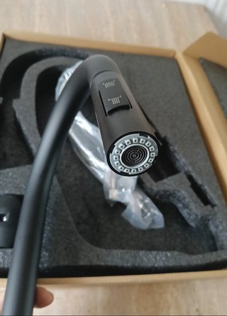 Grifo de Cocina nuevo negro extraible fregadero