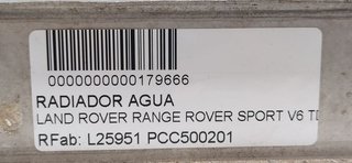 LAND ROVER RANGE ROVER SPORT V6 TD HSE RADIADOR AGUA