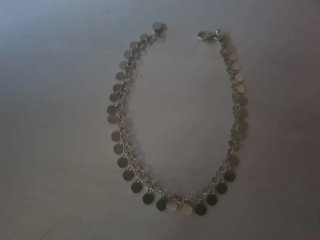 Pulsera de plata con adornos circulares