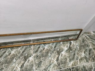 Gran marco antiguo madera dorado cristal