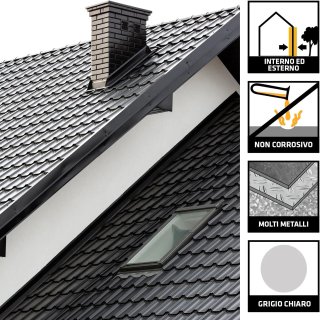 SIKA - Adhesivo para metales - Sikaflex 117 Metal Force gris claro