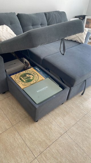 Sofá Cama Chaiselongue Tela