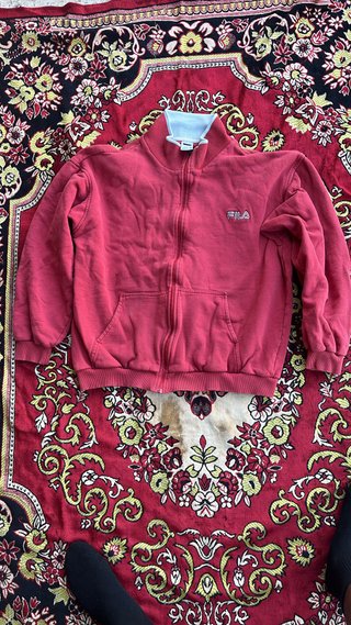 Sudadera Fila Roja con Cremallera