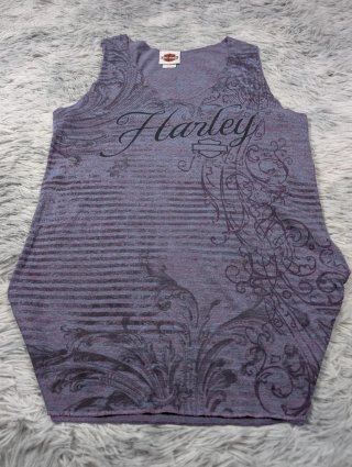 Harley Davidson Camiseta Tirantes Morada Retro