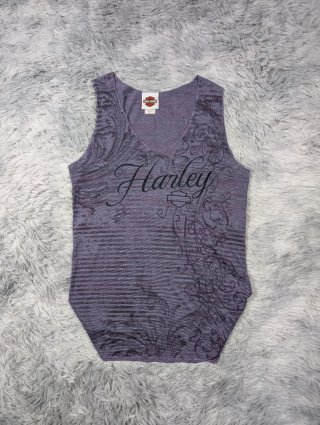 Harley Davidson Camiseta Tirantes Morada Retro