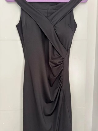 Vestido de fiesta largo negro