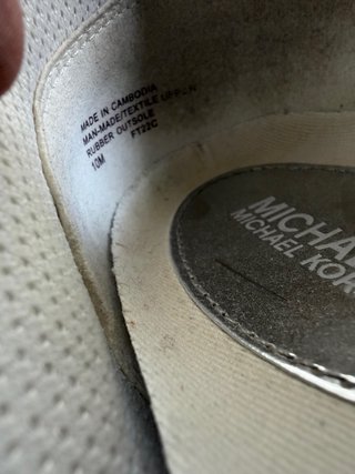 Zapatillas Michael Kors Blancas y Plateadas