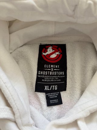 Sudadera Element x Ghostbusters XL Blanca