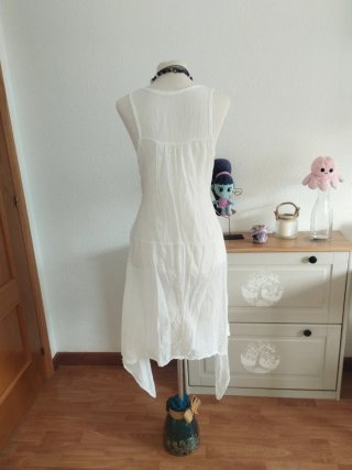Vestido estilo ibicenco blanco