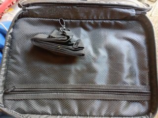 Borsa beauty organizer nero e blu, pari al nuovo