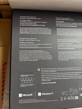 Nuovo Surface Laptop 8ª Gen 13,8” X2 Plus 16/512