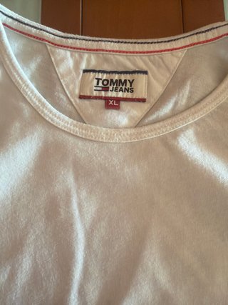 Camiseta Tommy Jeans Blanca Talla XL
