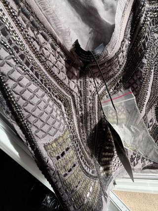 Top lencero Zara abalorios