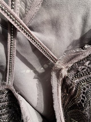 Top lencero Zara abalorios