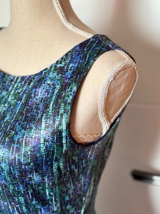 Vestido corto Zara estampado
