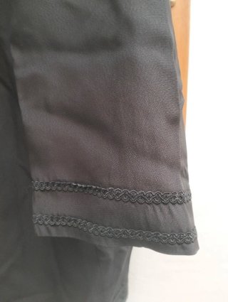 Blazer lungo nero con bottoni